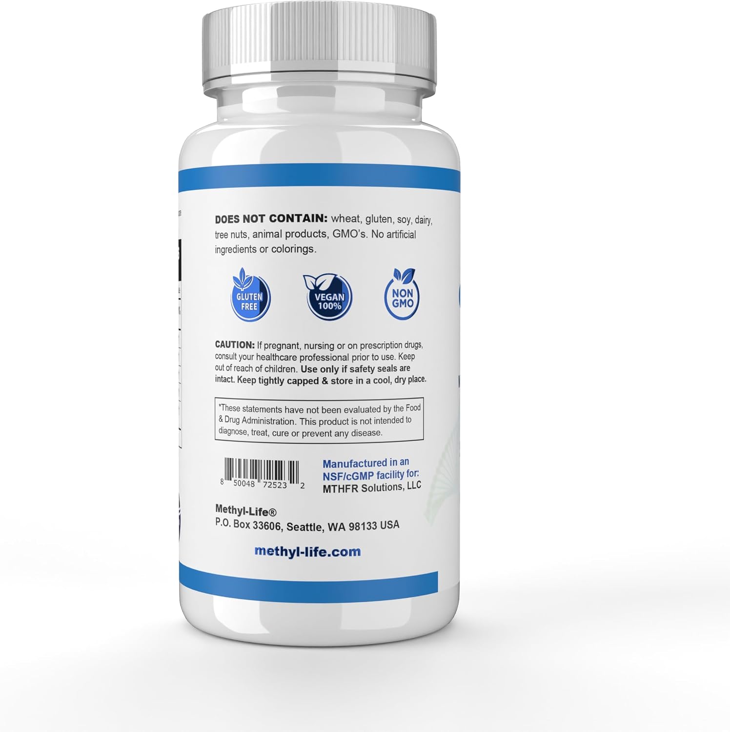 Methyl-Life® Calming con GABA y Azafrán – Cápsulas para el Equilibrio Diario y la Relajación – Vegano, Sin Gluten, Sin Alérgenos | 60 Cápsulas