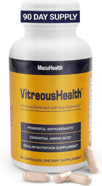 MacuHealth VitreousHealth Suplemento Ocular Basado en Evidencia – 90 Cápsulas