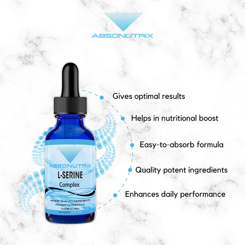 Absonutrix L-Serine Complex 500 mg - 118 ml (4 oz) Líquido - 200 Raciones