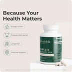 Complete Longevity Mix - Multivitamínico con Complejo B, Antioxidantes Naturales, Equinácea, Espirulina, Luteína, Licopeno - 60 Cápsulas