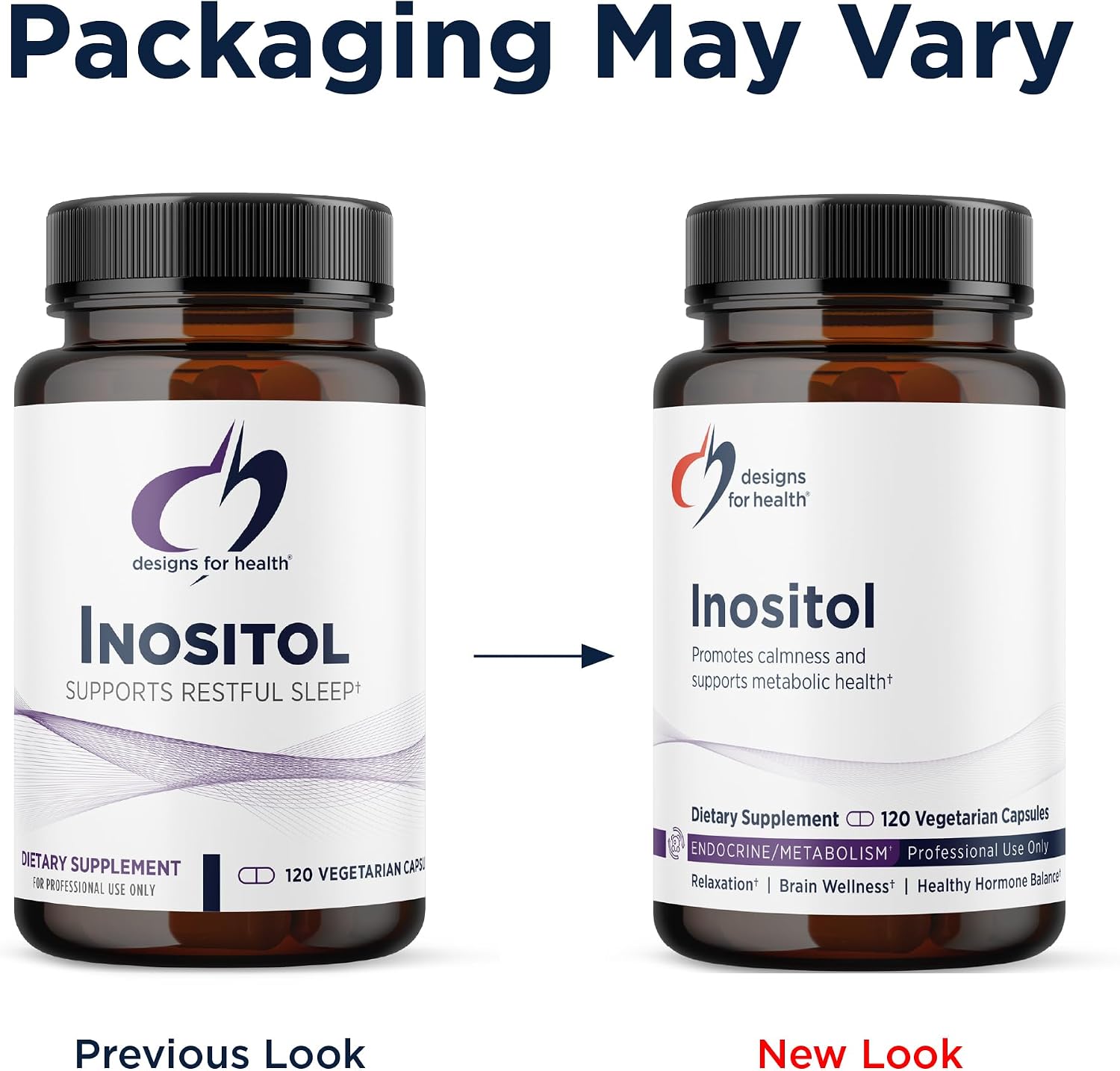 Designs for Health Cápsulas de Inositol - 900 mg por cápsula - 120 cápsulas