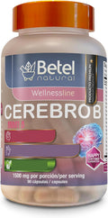 Betel Natural Cerebro B+ Cápsulas - Complejo B con Ginkgo Biloba para el Sistema Nervioso - 90 Cápsulas