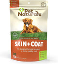 Pet Naturals Skin and Coat para Perros - Snack masticable con aceite de salmón y omega 3 - 30 unidades