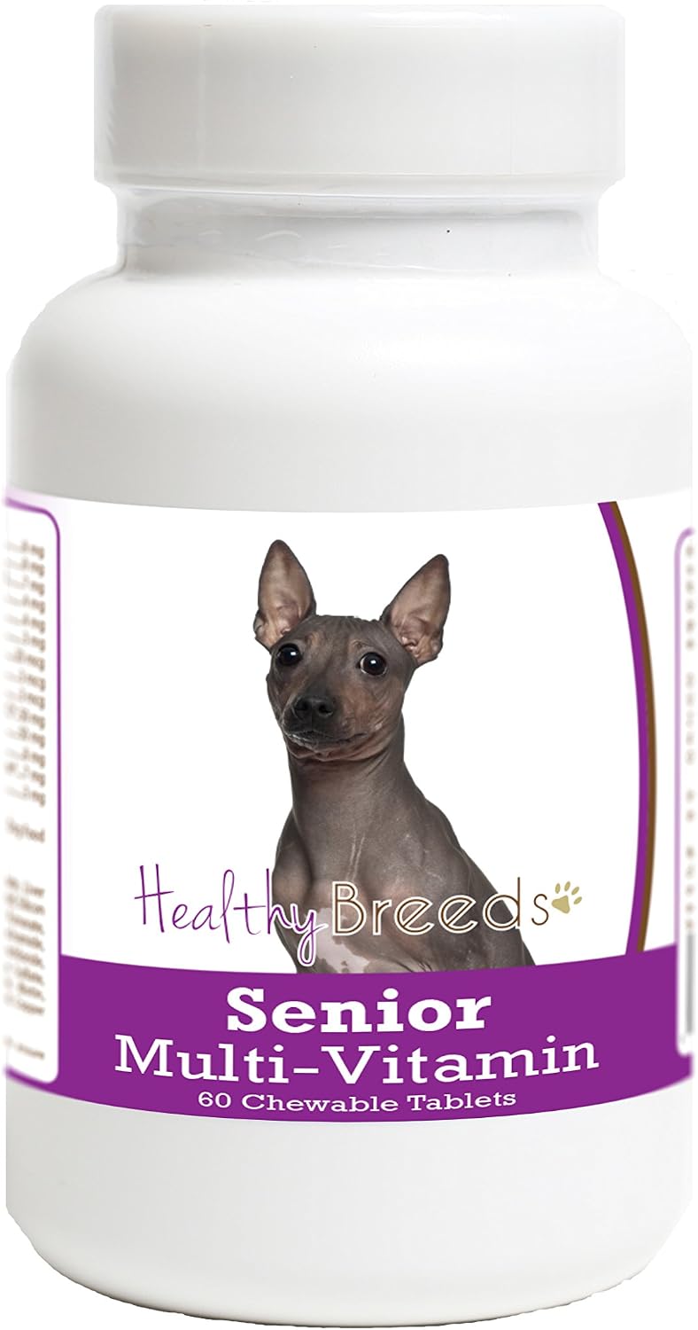 Healthy Breeds American Hairless Terrier Multivitamínico Senior para Perros 60 Comprimidos