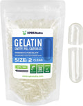 XPRS Nutra Cápsulas Vacías Tamaño 2 - 500 Unidades - Gelatina Bovina para Llenado DIY