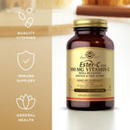 Solgar Ester-C Plus 500 mg Vitamina C (Complejo de Ascorbato) - 100 Cápsulas Vegetales, Paquete de 2 - Antioxidante y Apoyo Inmunológico - No Transgénico, Vegano, Sin Gluten, Kosher - 200 Porciones