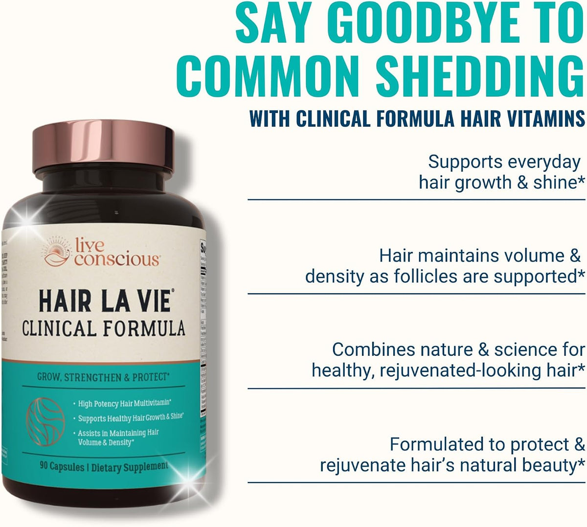 Hair La Vie Clinical Formula Vitaminas para – Biotina (vitamina B8) : contribuye al mantenimiento del cabello – Image 5