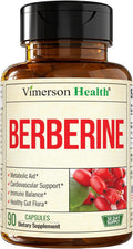 Vimerson Health Berberine 1800mg - Complemento de Berberina de Alta Potencia para el Apoyo Metabólico y Cardiovascular