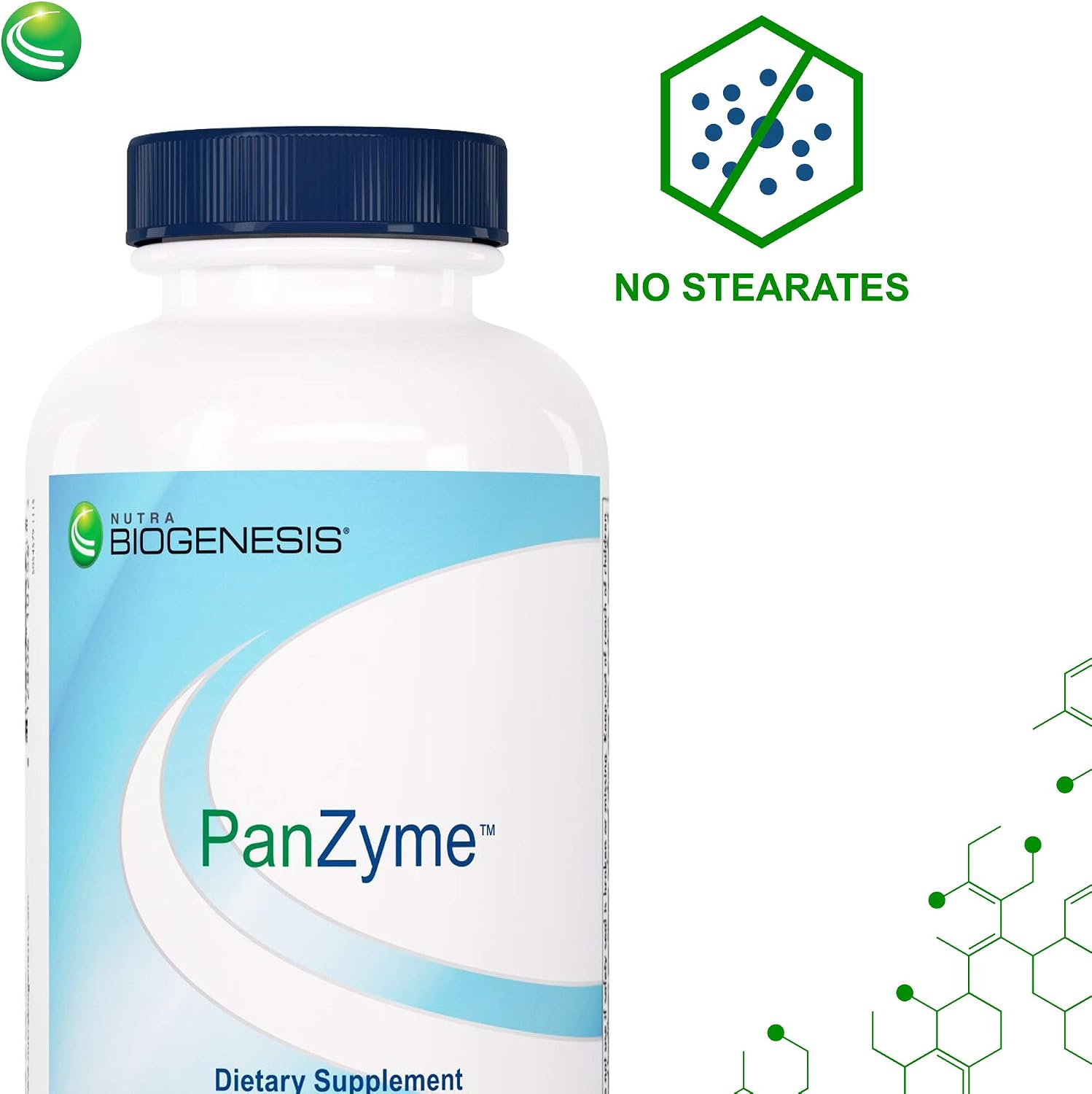 Nutra BioGenesis PanZyme - Multienzima con Betaina HCL y Pepsin - 180 Cápsulas