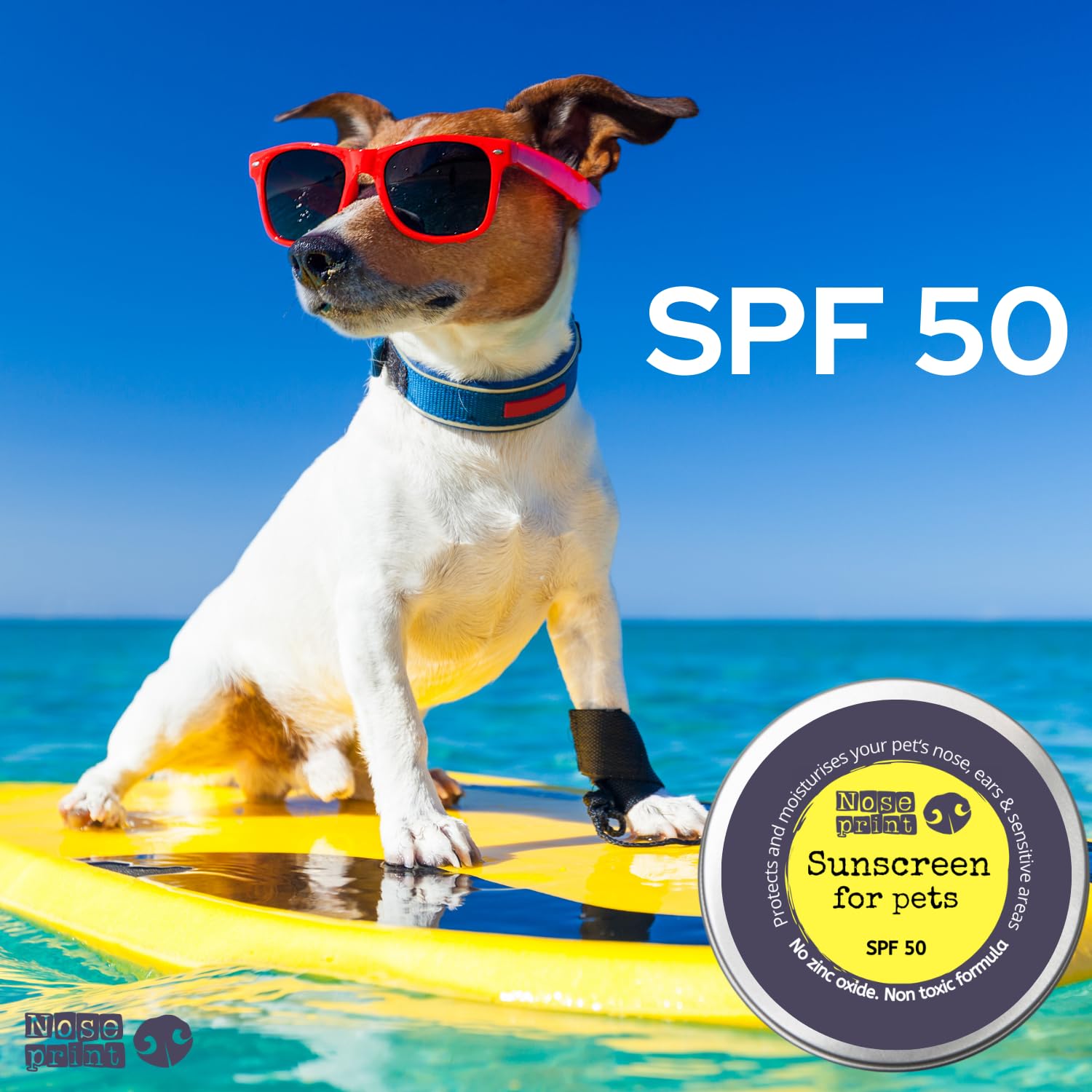 Noseprint SPF 50 Bálsamo de Protección Solar para Mascotas 30 ml en Lata