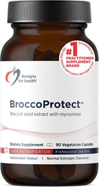 Designs for Health BroccoProtect - Suplemento de Semilla de Brócoli y Mostaza con Enzima Mirosinasa (90 Cápsulas)