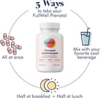 FullWell Women's Prenatal Multivitamin, 240 Cápsulas (60 Dosis, 2 Envases)