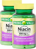Niacina Sin Enrojecimiento 500mg – 60 Cápsulas (Pack de 2)