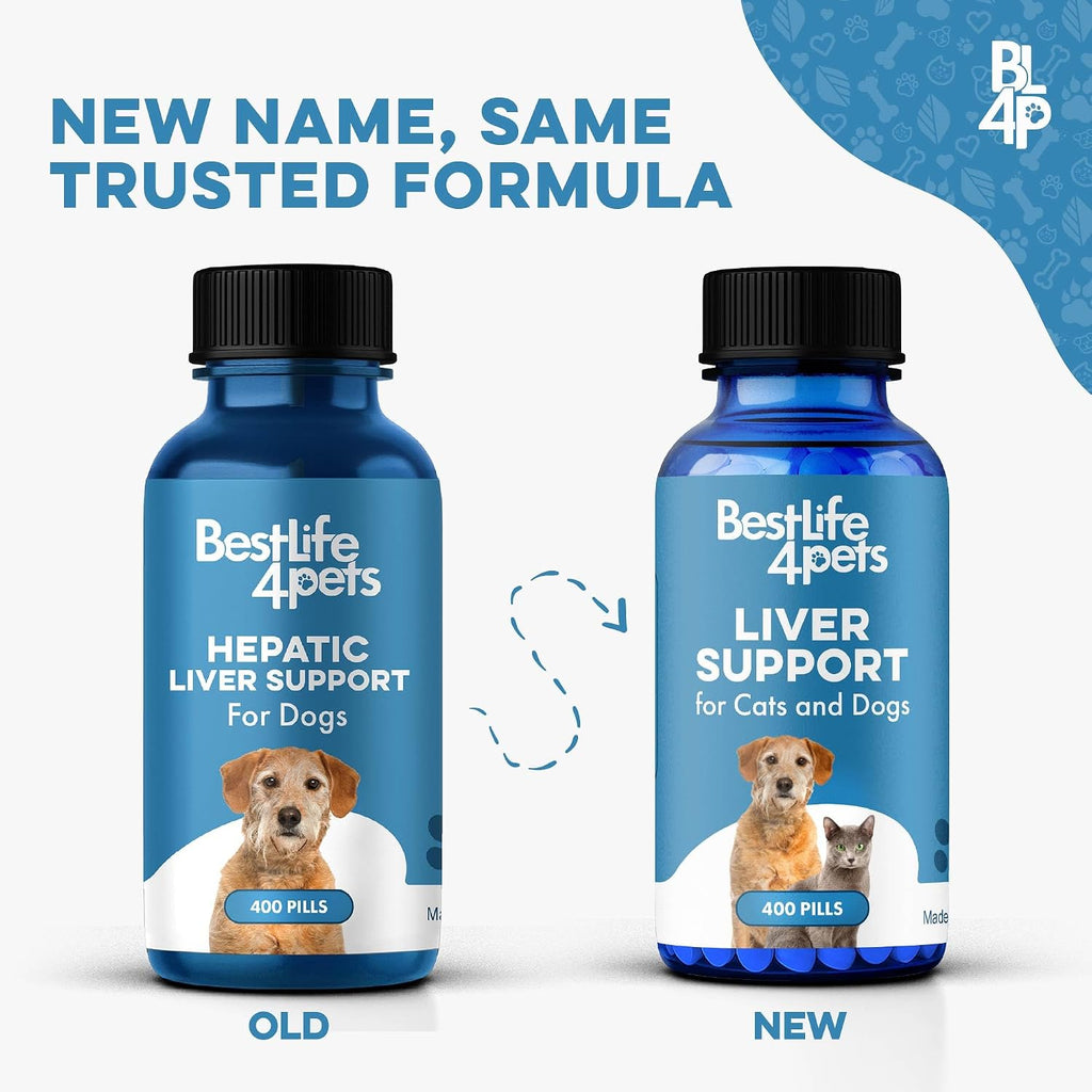 Complemento Hepático para Perros con Cardo Mariano – Fórmula de Detox Suave – 400 Comprimidos Inodoros