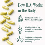Purity Products HA Joint Formula: Hyaluronic Acid, Multi-Collagen, and 5-Loxin for Joints and Skin - 90 Capsules