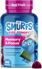 Smurfs Immune Support Gominolas para Niños con Saúco, Zinc, Vitamina C y D - Defensas Naturales - 80 Gominolas