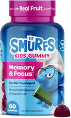 Gomitas de Apoyo Inmunológico Smurfs para Niños con Saúco, Vitamina C y Zinc - 40 uds