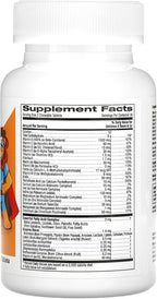 California Gold Nutrition Multivitamínico Masticable para Niños con Probióticos y Enzimas, Vitaminas A y C, Sabor a Frutas Variadas, 60 Comprimidos Vegetarianos