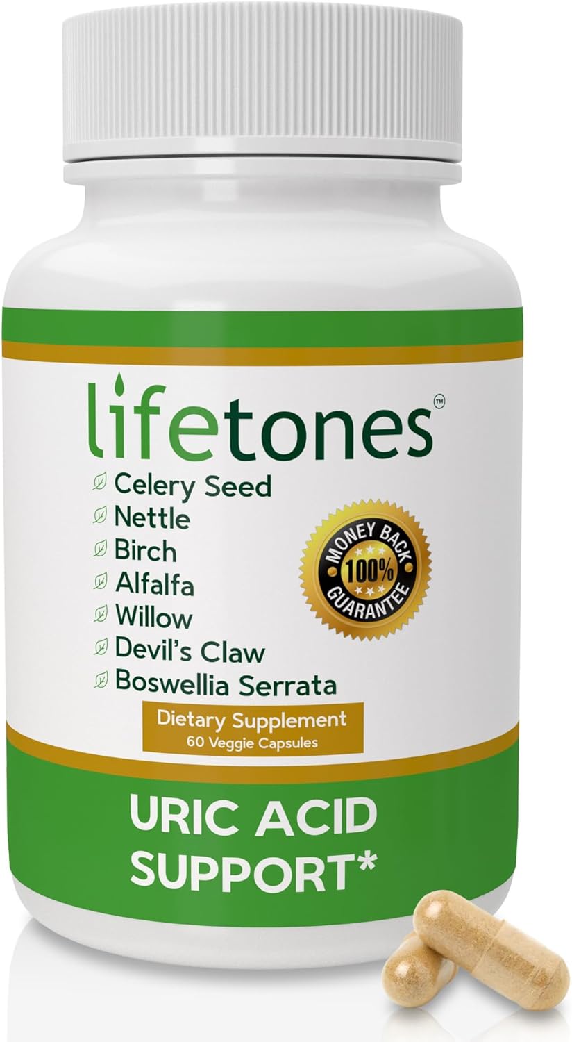 Life Tones Limpieza y Soporte de Ácido Úrico – 60 Cápsulas Veganas