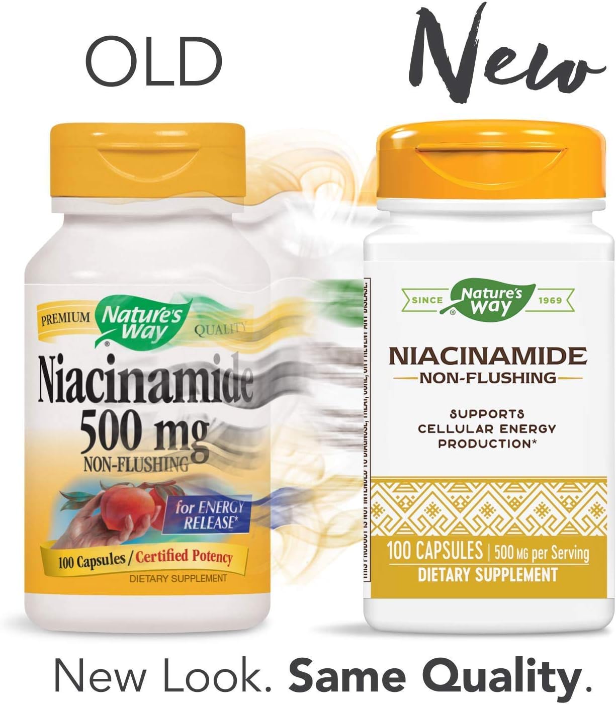 Nature's Way Niacinamida 500mg - 100 Cápsulas (Paquete de 4)