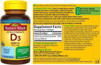 Nature Made Extra Strength Vitamina D3 5000 IU (125 mcg), 90 cápsulas blandas