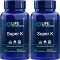 Life Extension Super K, 150 Cápsulas (Pack de 2) con Vitaminas K y K2