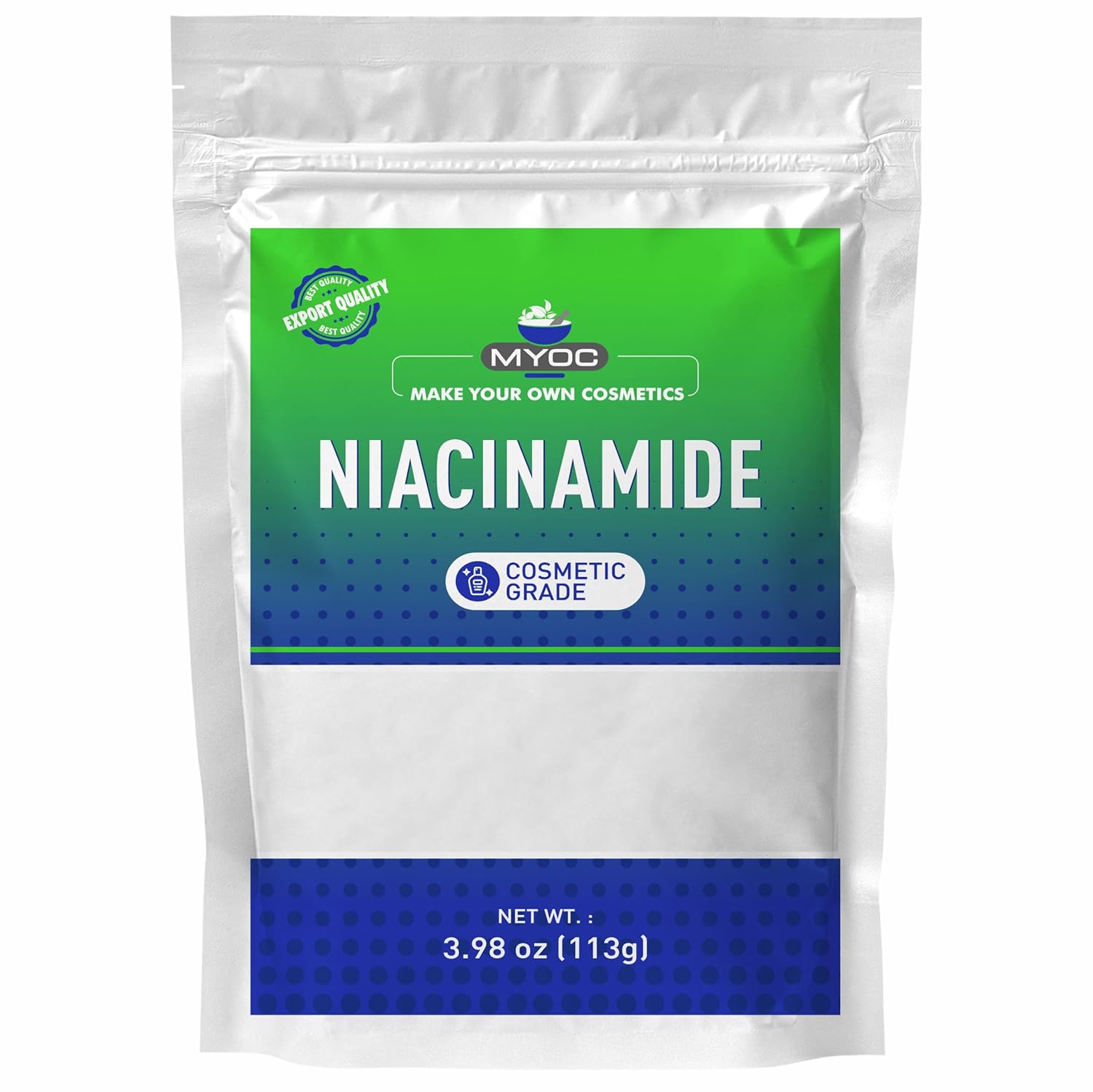Niacinamida en Polvo (113 g) - Grado Cosmético para Formulaciones DIY