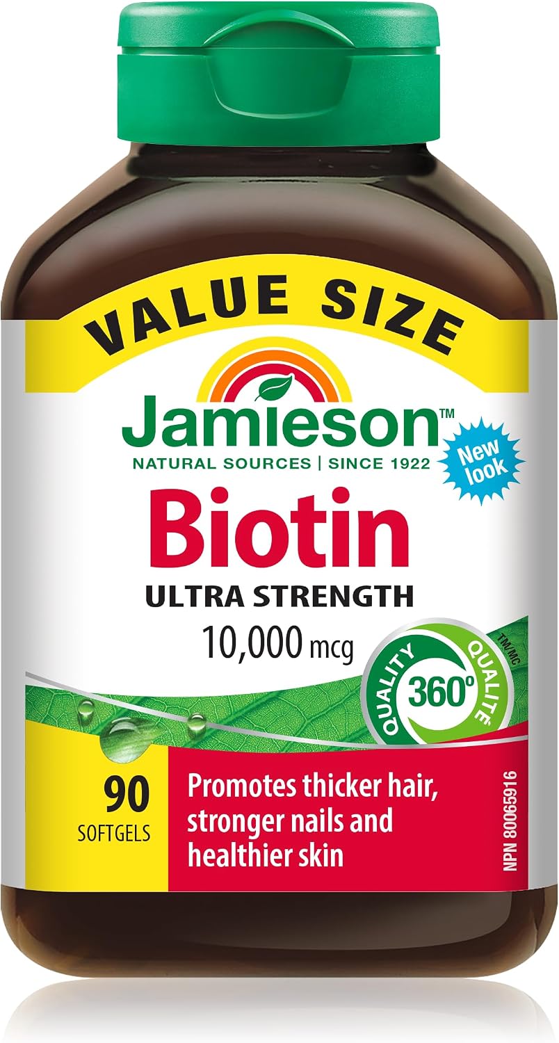Jamieson Biotina 10,000 mcg, 90 Softgels