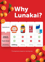 Lunakai Super Chol Gummies – 1200mg de Esteroles y Etanoles Vegetales para el Colesterol – Suplemento Diario de Fitoesteroles para Adultos, 60 Gomitas