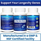 Genex Formulas NMN 250mg - Forma Estabilizada (60 Cápsulas)