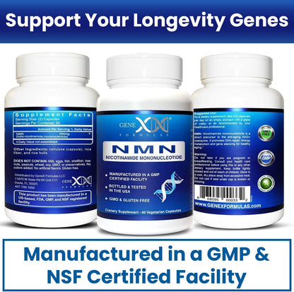 Genex Formulas NMN 250mg Suplemento (Pack de 4) - 99% Puro, Estabilizado, Vegano - 4 Meses de Suministro – Image 7