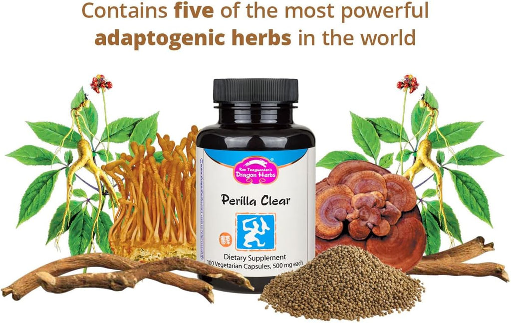 Dragon Herbs Perilla Clear Cápsulas – 60 cápsulas de 500 mg