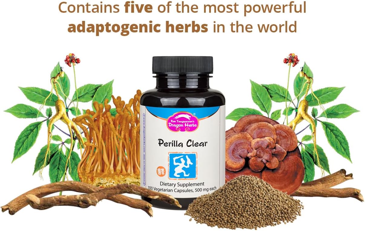 Dragon Herbs Perilla Clear Cápsulas – 60 cápsulas de 500 mg