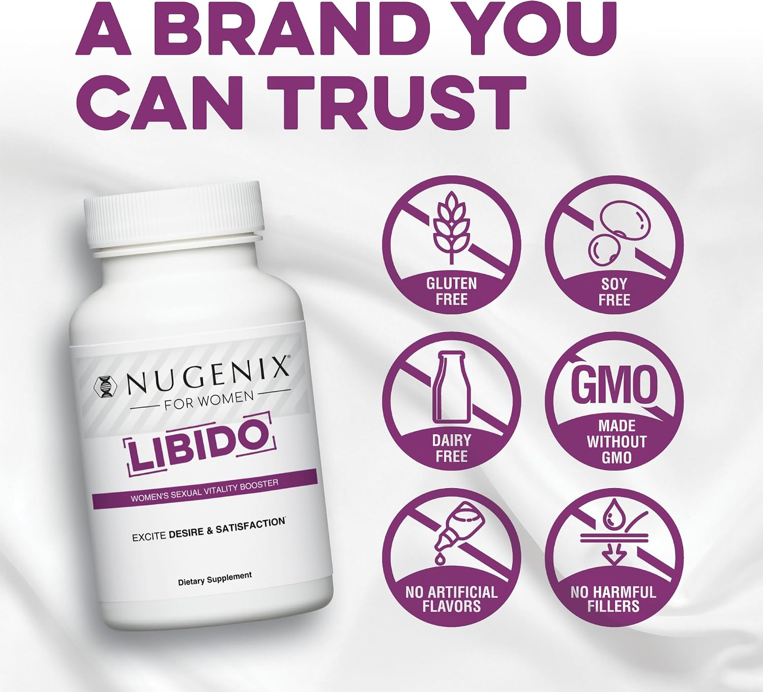 Nugenix Women's Libido Booster - Complemento para el deseo femenino, 60 cápsulas