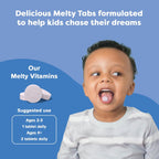Renzo's Hercules Calcium con Vitamina D3, K2 y Aquamin para Niños - 60 Comprimidos Fundibles Sabor Uva