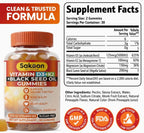 Sakoon Vitamin D3 K2 Gummies 5000 UI con Aceite de Semilla Negra para Mujer y Hombre