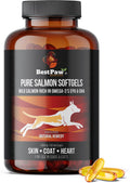 Aceite de Salmón Salvaje de Alaska para Perros y Gatos - Omega 3 en Cápsulas Blandas - 1000mg EPA/DHA, 120 Cápsulas