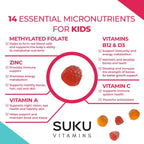 SUKU Gominolas Multivitamínicas para Niños - 60 unidades