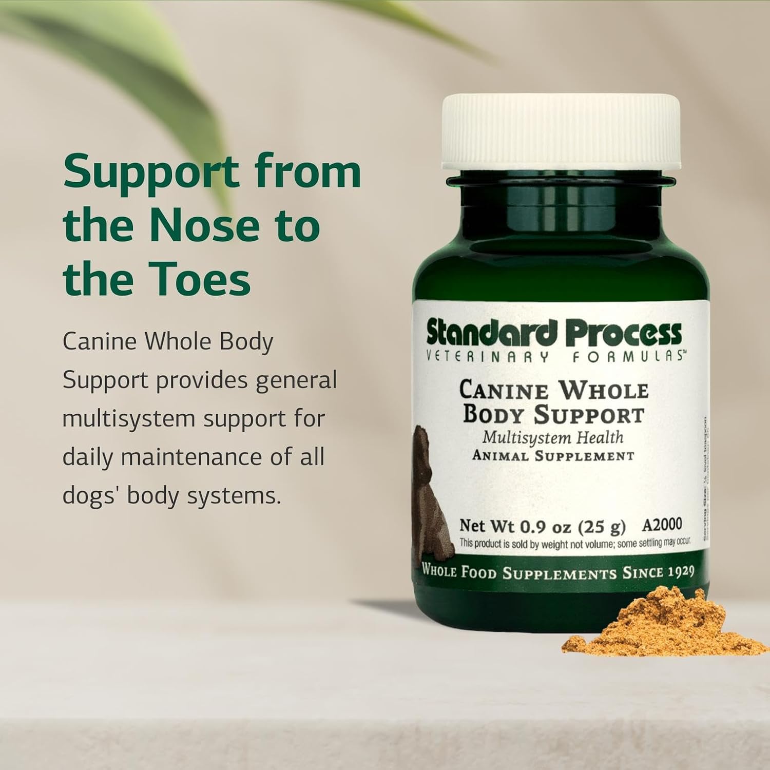 Standard Process Inc. Canine Multisystem Support - Polvo Nutricional 25 g