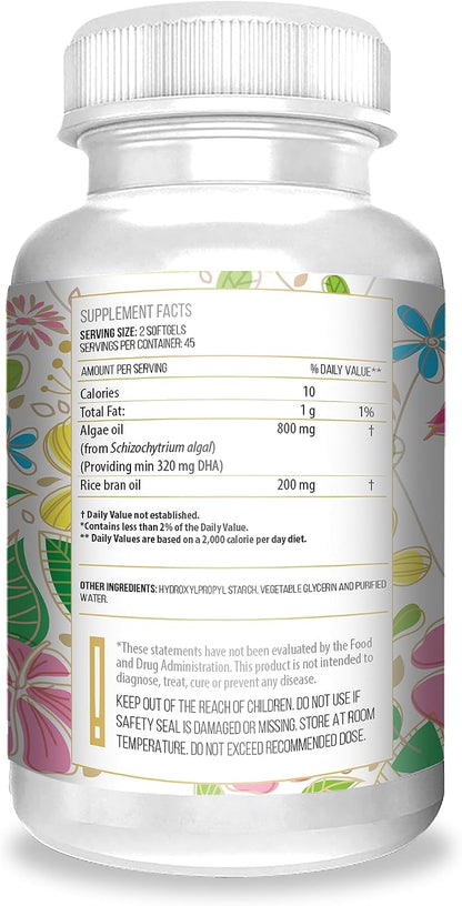 Actif Omega-3 Prenatal Vegano Orgánico con Aceite de Algas, 90 Cápsulas – Image 3