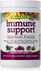 Beyond Fresh Immune Support, Fórmula de Superalimentos, Antioxidantes Potentes, Sabor Natural a Bayas Mixtas, 240 g