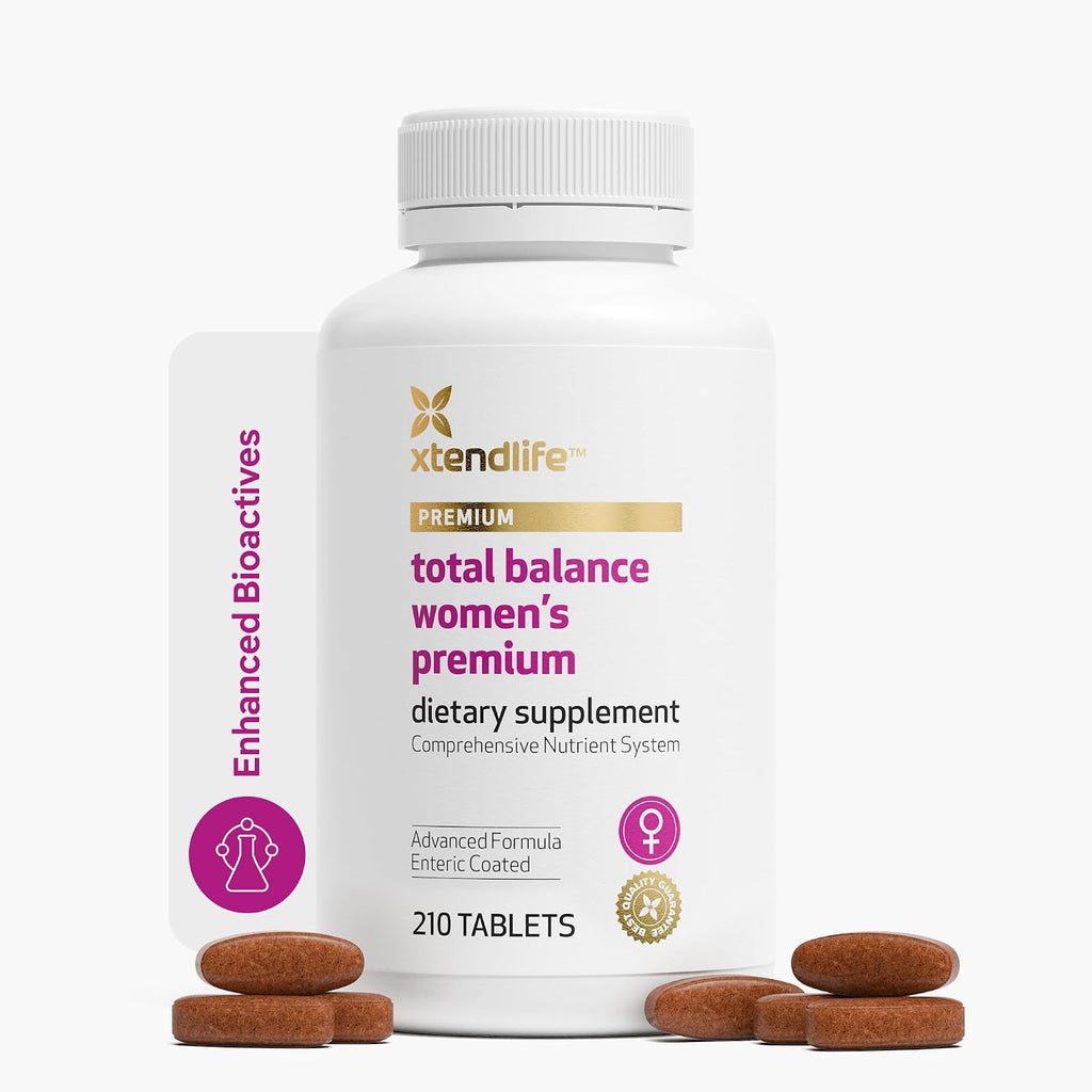 Xtendlife Total Balance Women's Premium Extra Strength Multivitamin & Mineral - 90+ Nutrientes para la Salud Femenina - 30 Días
