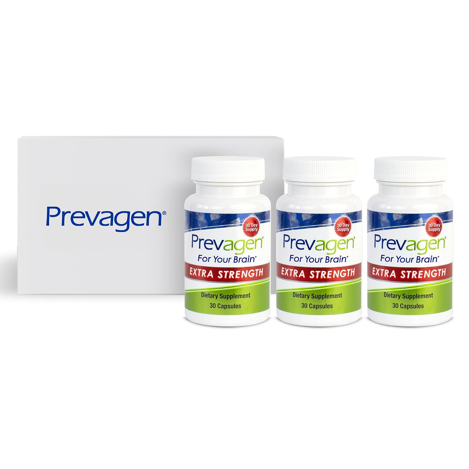 Prevagen Extra Strength - 90 Cápsulas (3 Meses de Suministro) | Formulado para tu Cerebro | 20 mg de Apoaequorina y Vitamina D3