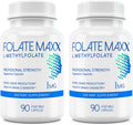 FOLATE MAXX L-Metilfolato 1mg (1000 mcg) - 180 Cápsulas Vegetales