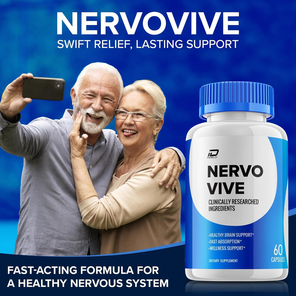 Nervo Vive Suplemento Cerebral – Fórmula Máxima Potencia Natural para Memoria y Concentración (3 Paquetes – 180 Cápsulas)