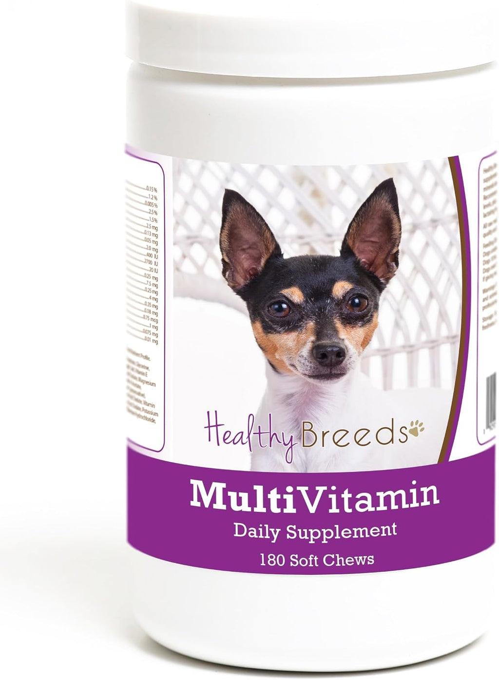 Healthy Breeds Toy Fox Terrier Multivitamin Soft Chew for Dogs 180 Count