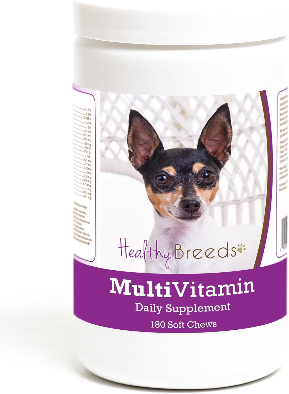 Healthy Breeds Toy Fox Terrier Multivitamin Soft Chew for Dogs 180 Count