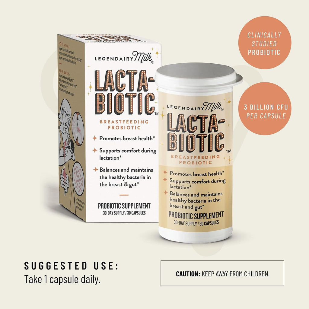 Legendairy Milk Lacta-Biotic Probiótico para la Lactancia | 30 Cápsulas