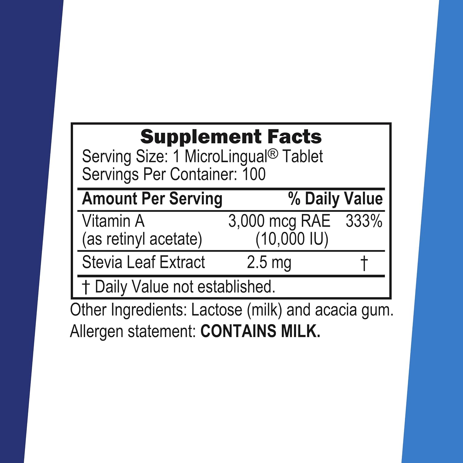Superior Source Vitamina A 10.000 UI – Complemento Alimenticio para la Visión, Inmunidad, Piel y Huesos – 100 Comprimidos MicroLinguales