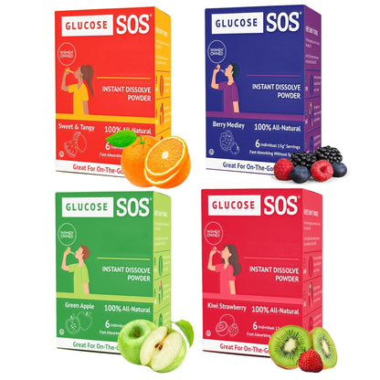 Glucose SOS Paquetes de Glucosa en Polvo con – Personas con diabetes que necesitan tratar episodios de – Image 9
